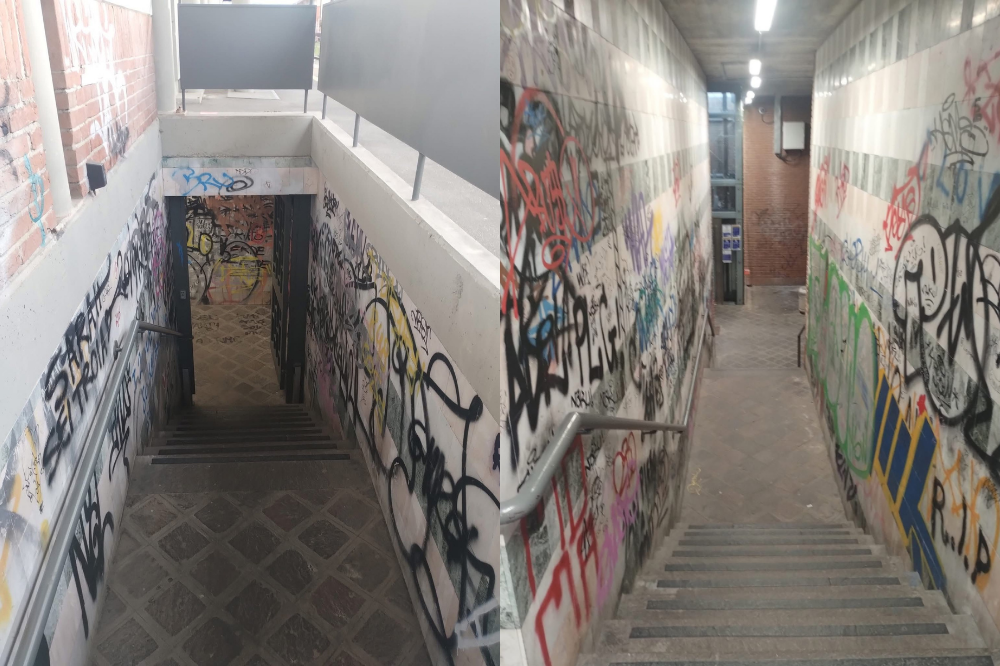 Sottopasso Statuto, il degrado nel cuore di Firenze: tra buio, graffiti e paura