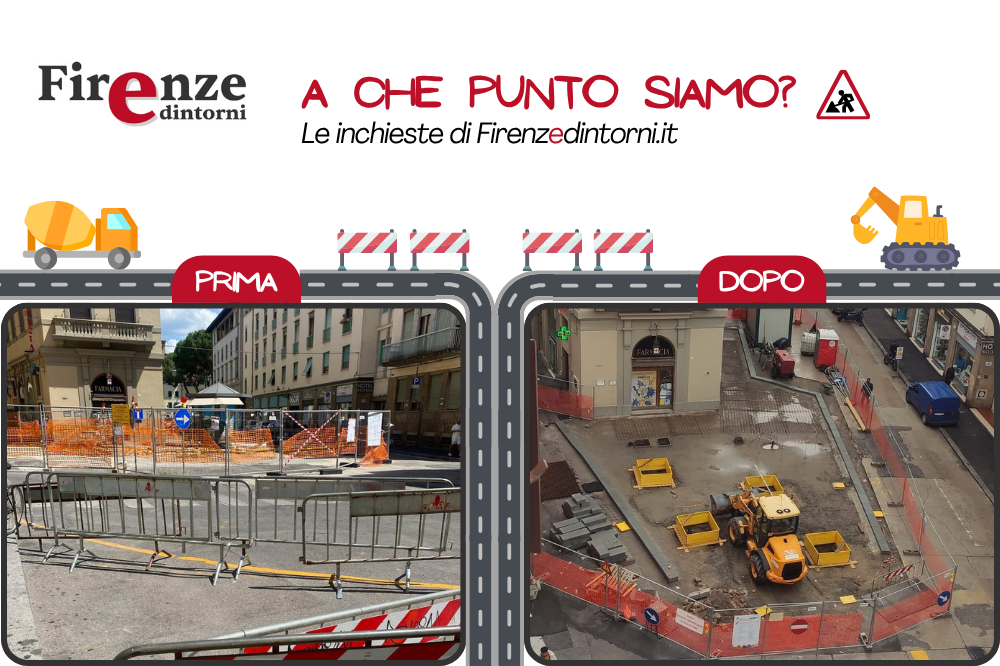 “A CHE PUNTO SIAMO” - Via Pietrapiana, i lavori restano fermi: solo un po’ di marciapiede, ma la situazione non migliora