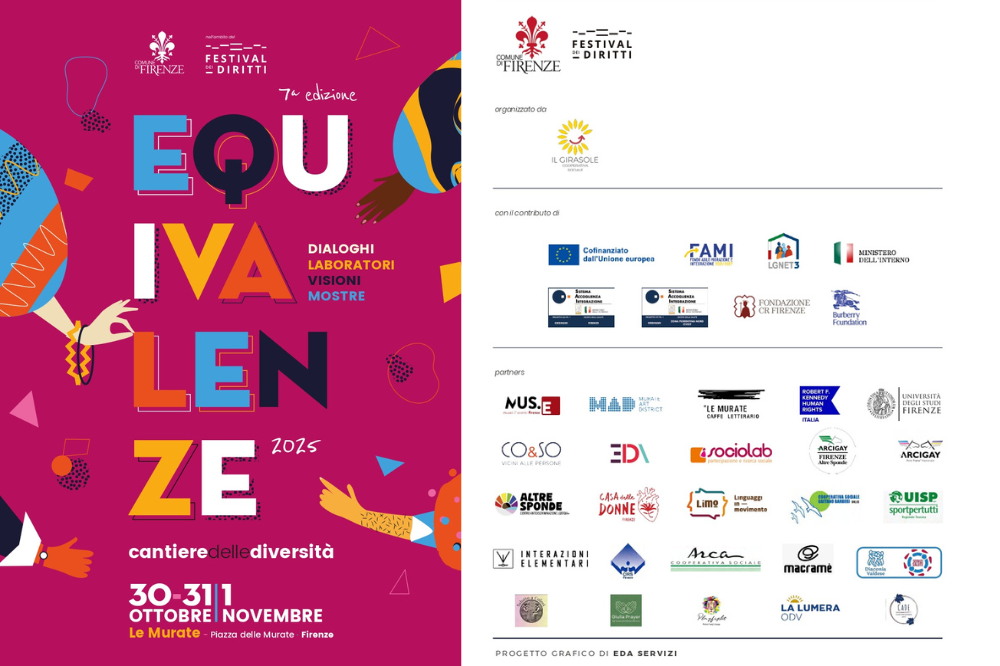 Firenze, dalla disabilità ai diritti dei detenuti, dallo scuola alla violenza di genere: da domani il Festival Equivalenze 2025 