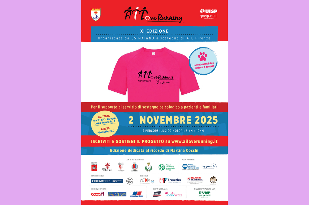 AILoveRunning 2025: Firenze corre per la solidarietà