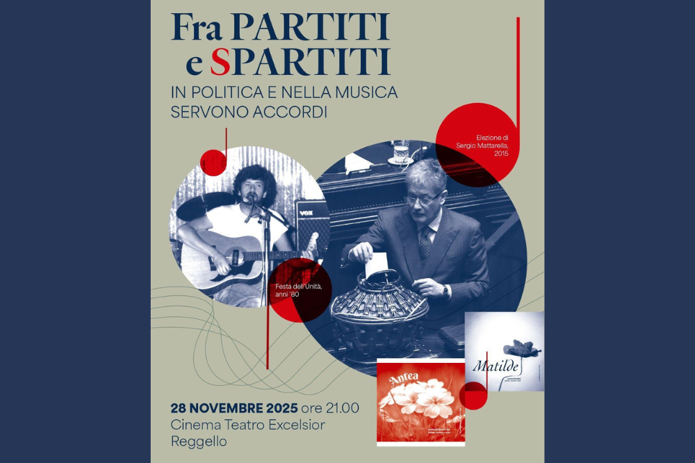 La politica e la musica secondo Becattini, al Teatro Excelsior di Reggello venerdì 28 novembre