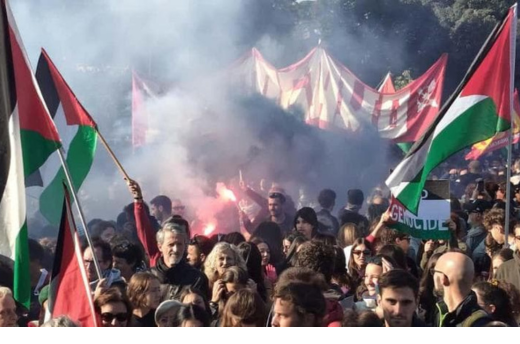 Firenze, corteo del 28 novembre: sciopero generale contro la finanziaria e per la Palestina