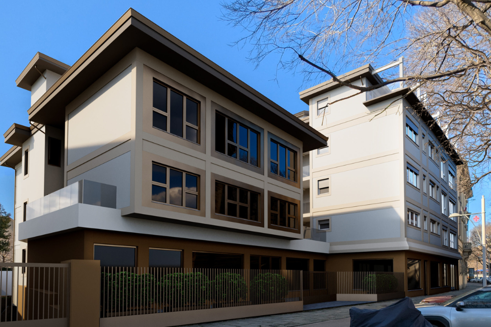 In corso la riqualificazione della palazzina ex Intesa in viale Gramsci