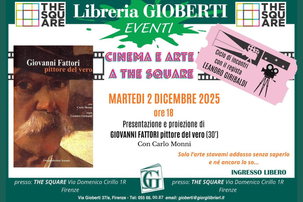 Libreria GIOBERTI EVENTI - CINEMA E ARTE A THE SQUARE