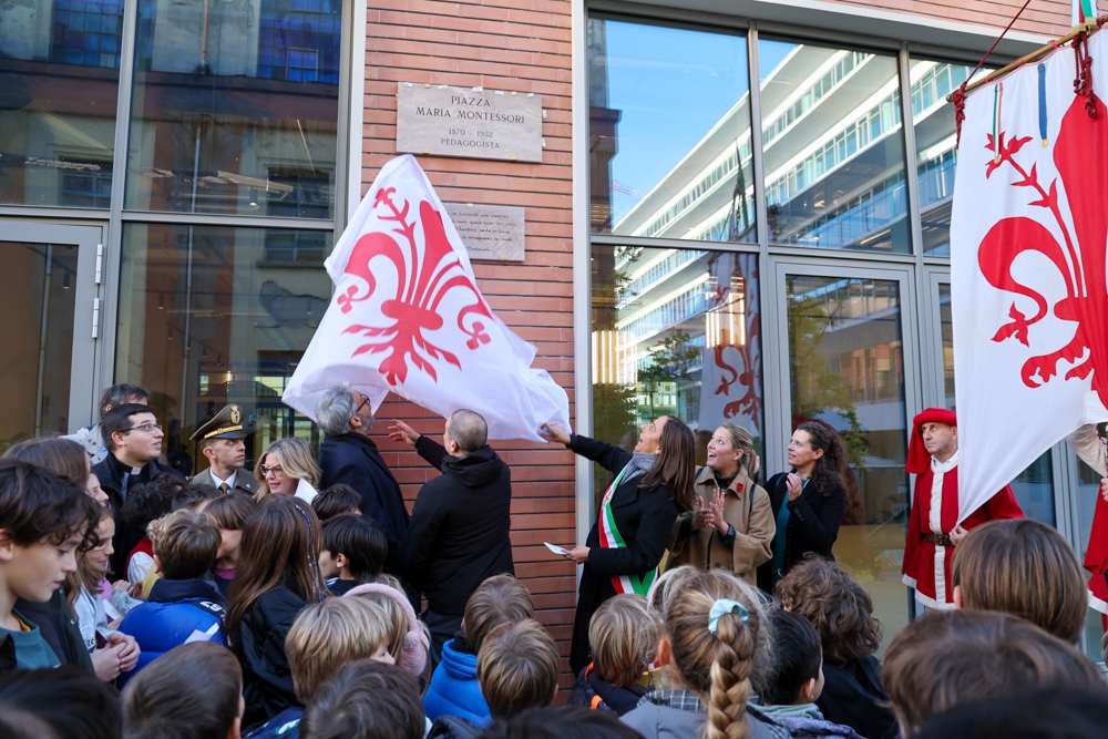 All'ex Manifattura Tabacchi inaugurata piazza Montessori