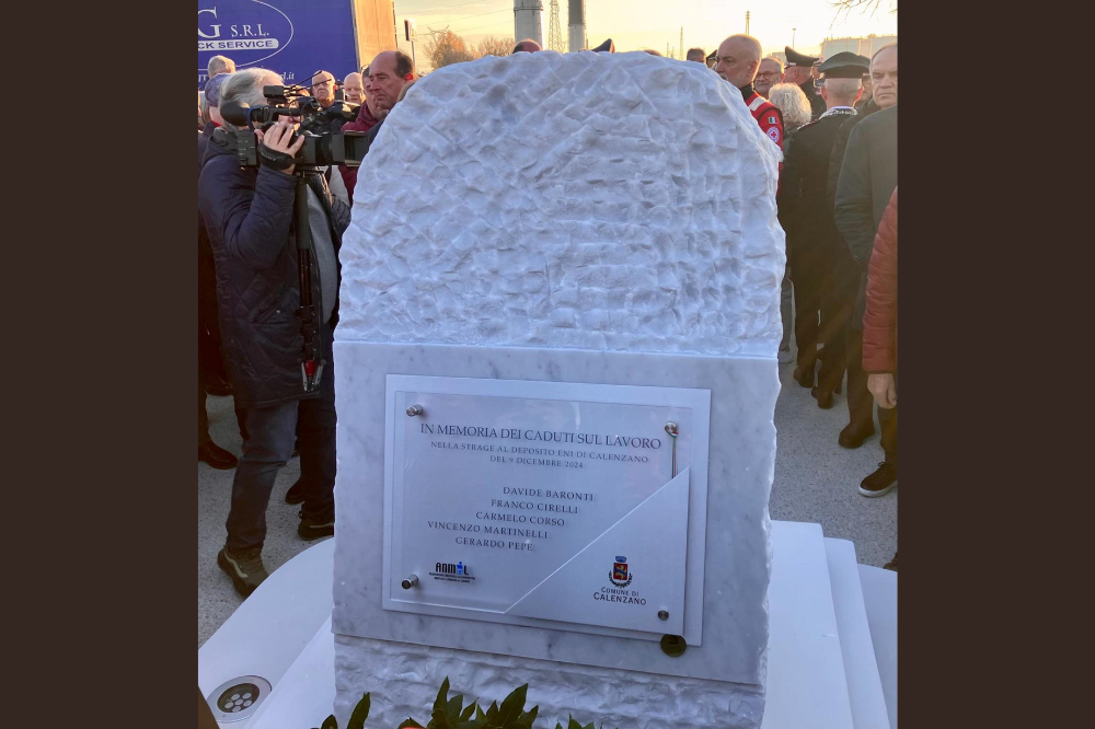 Calenzano: inaugurato il memoriale dedicato alle vittime della strage del deposito Eni