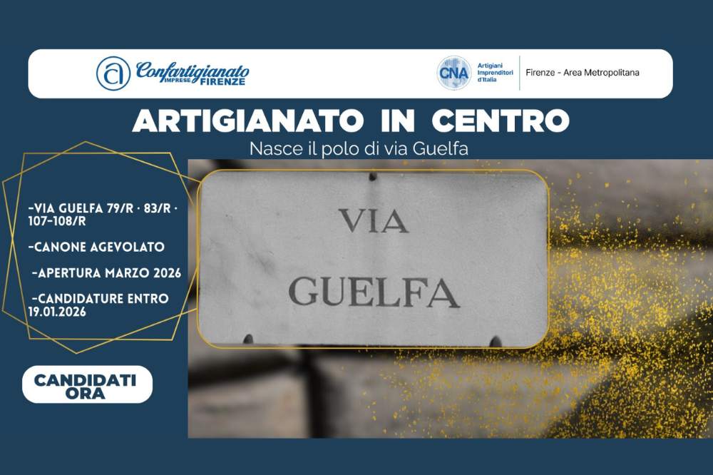 Al via la Call per le nuove botteghe artigiane di via Guelfa