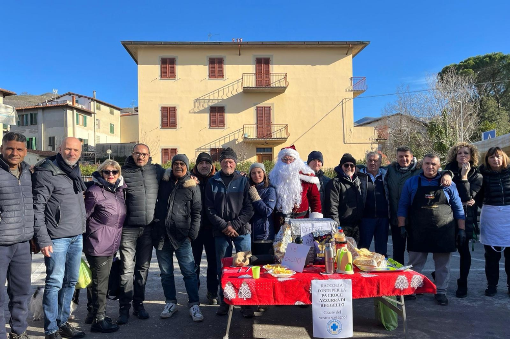 Festa e auguri al mercato di Reggello