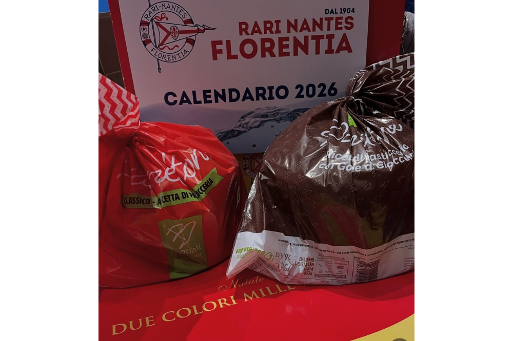 Natale biancorosso: calendario e panettoni Rari Nantes Florentia
