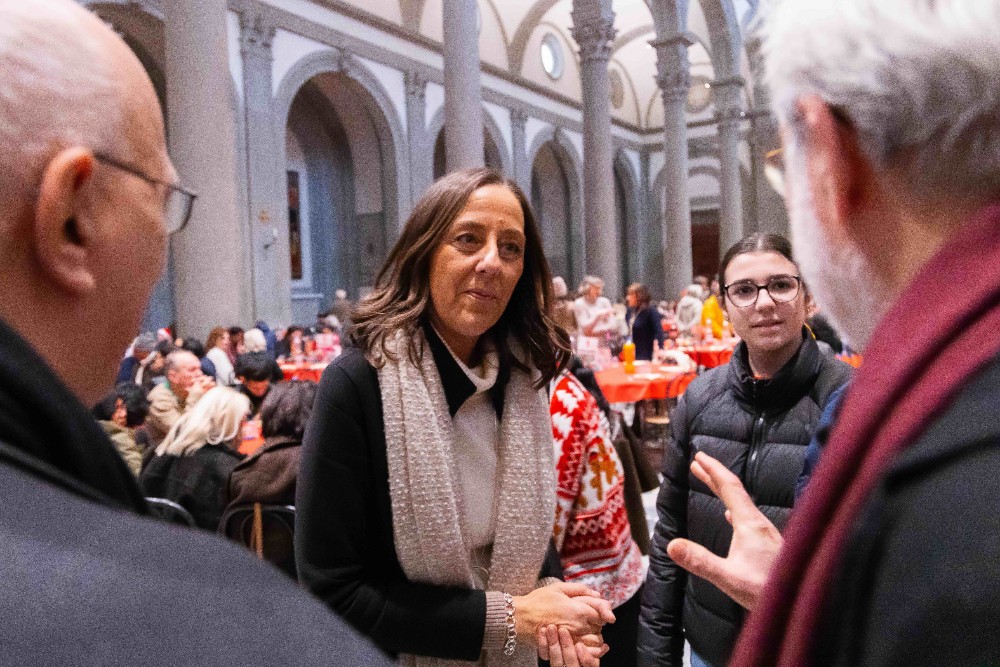 Pranzo di Natale della communita di Sant’Egidio: presenti anche Giani e Funaro
