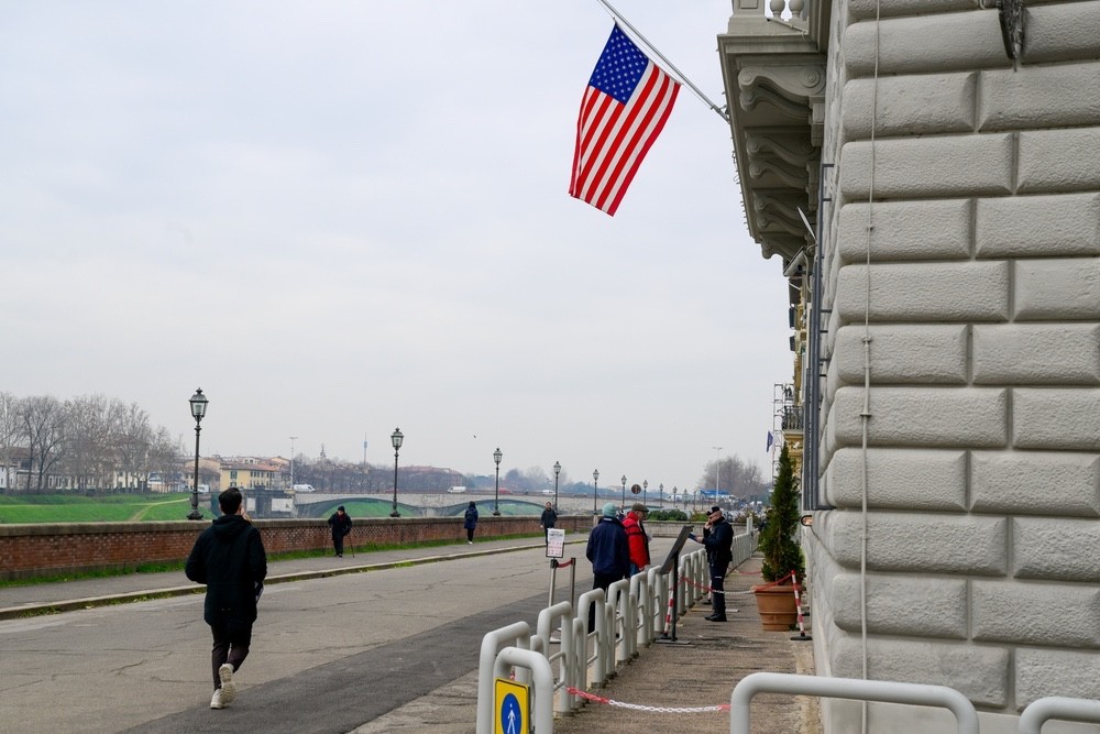 Manifestazione anti-imperialista al consolato Usa