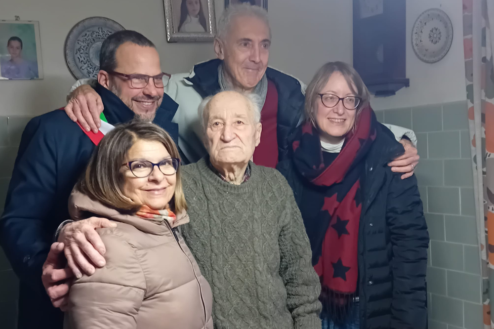 Dicomano, CNA Pensionati festeggia i 100 anni di Antonio Crescioli