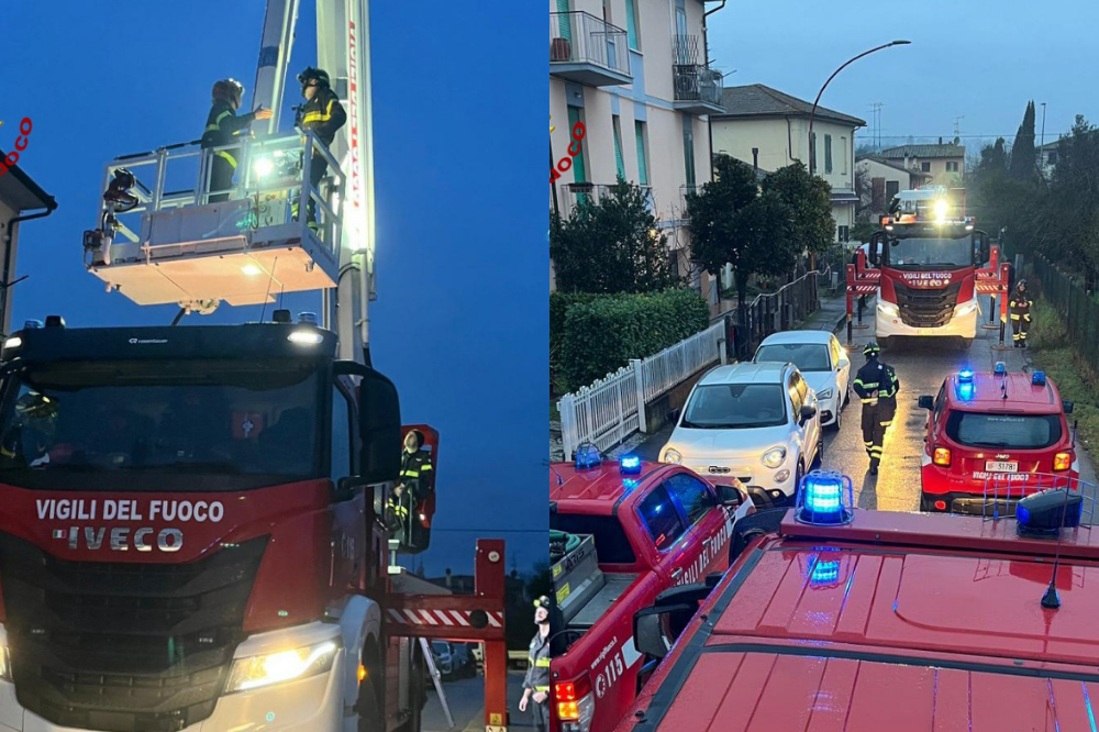 Castelfiorentino: crolla una porzione del tetto di una palazzina