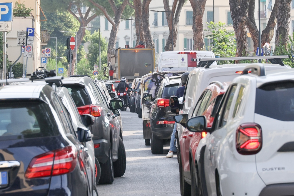 Firenze alle prese con il traffico intenso