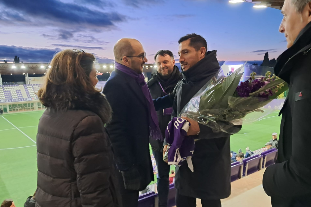Accoglienza speciale per i Commisso al Viola Park