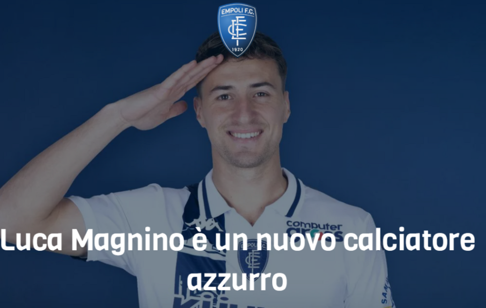 Calciomercato: Luca Magnino è un nuovo giocatore dell’Empoli