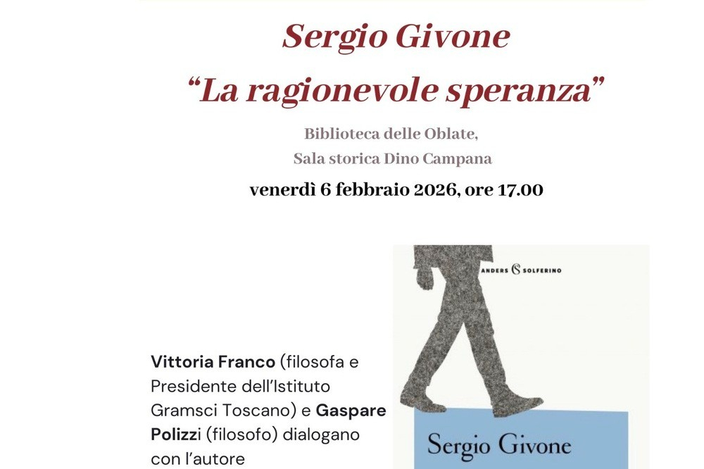 Biblioteca delle Oblate: Sergio Givone presenta “La ragionevole speranza”