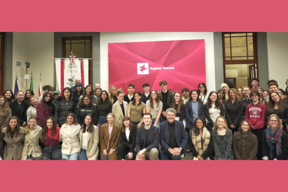 Il benvenuto della Regione Toscana agli studenti dei college Usa a Firenze
