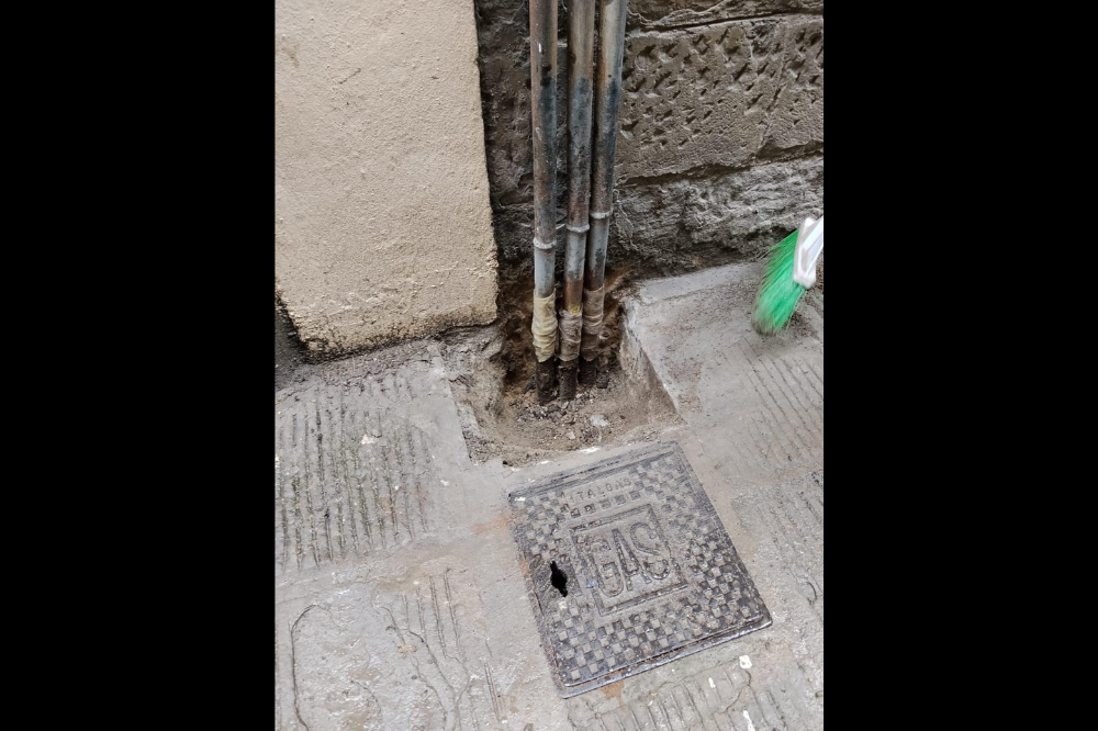 Fuga di gas in via dei Bardi