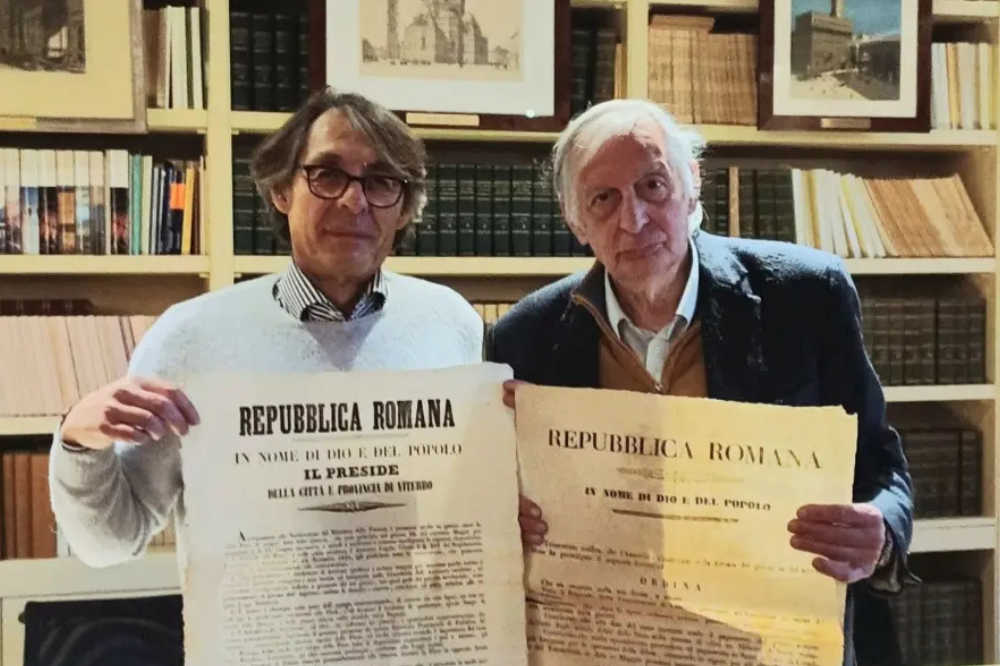 RISORGIMENTO: CIMELI DELLA REPUBBLICA ROMANA DONATI ALLA FONDAZIONE SPADOLINI