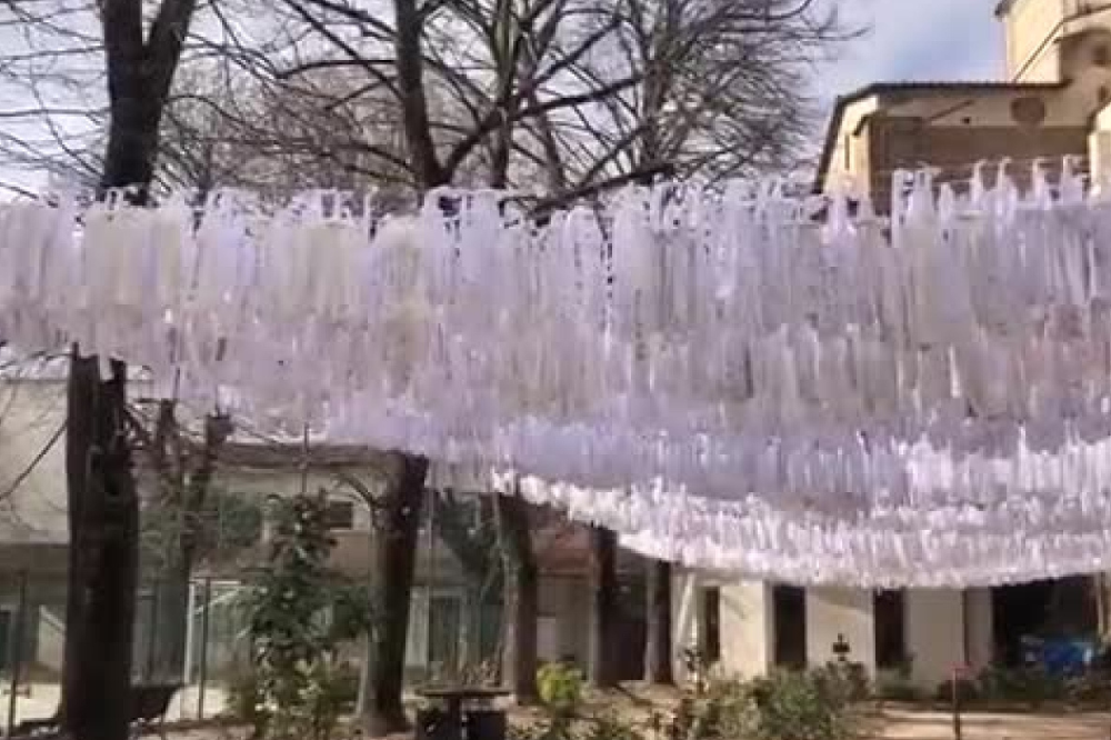 Un glicine di stoffa con 19.104 nomi