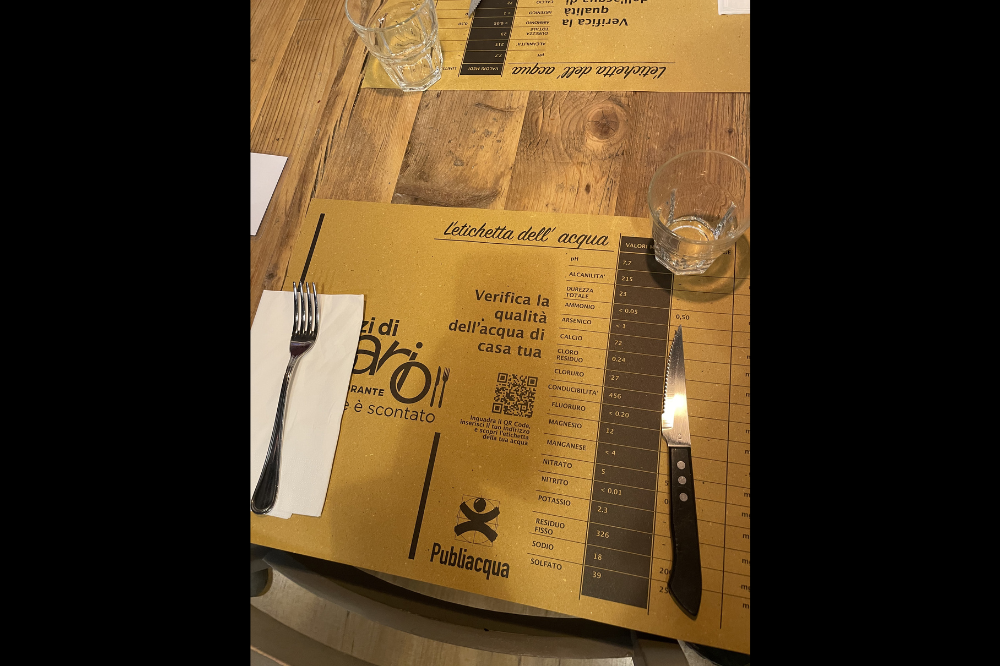 DOVE NIENTE È SCONTATO, L’ACQUA È DEL PUBBLICO ACQUEDOTTO