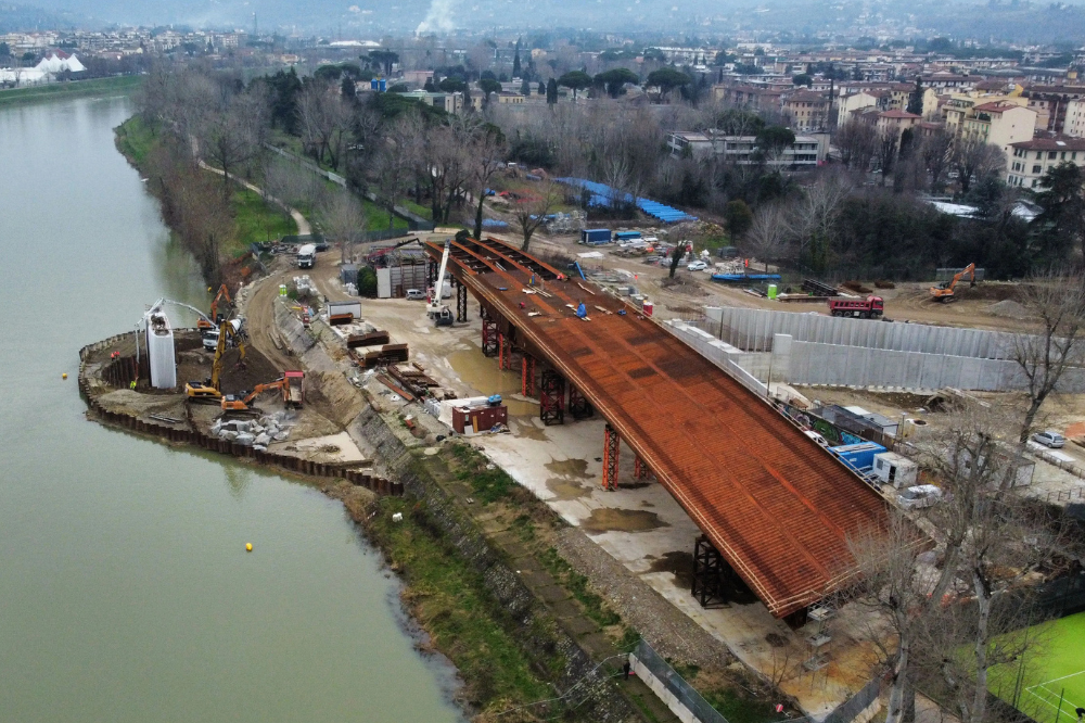 Tramvia, venerdì il varo del nuovo ponte tra Bellariva e il parco dell’Anconella