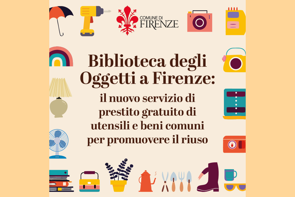 Non solo libri, apre a Firenze la 'Biblioteca degli oggetti'