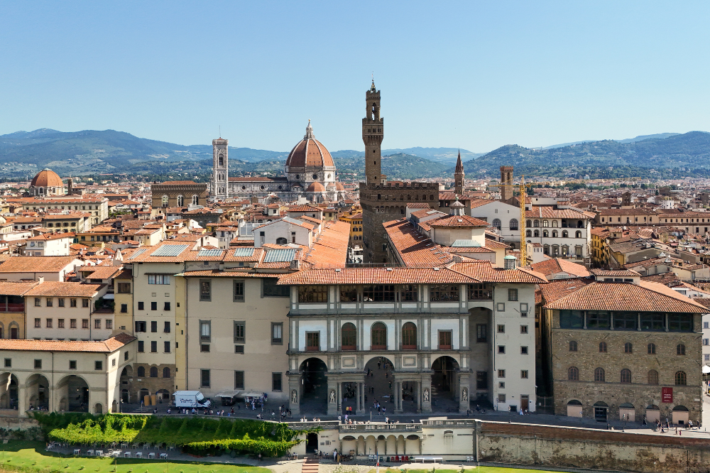 Protesta di Usb e Sudd Cobas per la stabilizzazione dei precari storici degli Uffizi 
