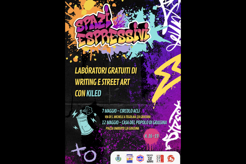 Writer e street-artist, laboratori gratuiti per under 20 con “Spazi Espressivi”