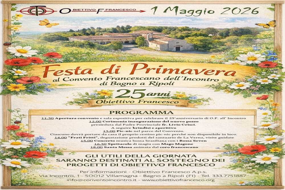 Primo Maggio al Convento dell'Incontro: tra solidarietà, musica e l'inaugurazione del nuovo pozzo