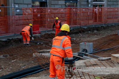 Tramvia: al via i getti della sede in via Poggio Bracciolini con chiusura notturna