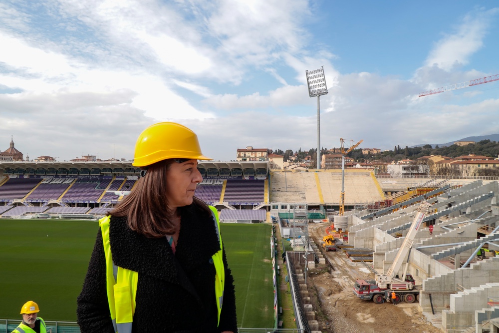 Stadio Franchi, Funaro: “Avanti i lavori, oggi il primo palo per coprire”