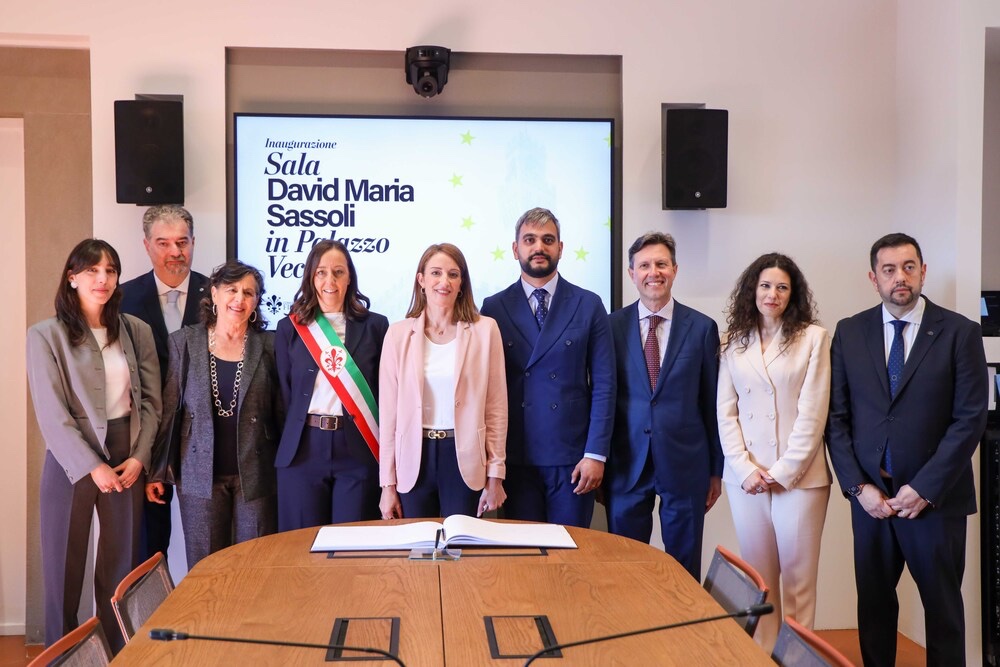 Inaugurata la nuova sala intitolata a David Maria Sassoli a Palazzo Vecchio