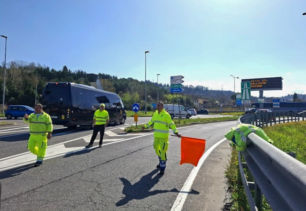 Incidente tra 4 camion, chiuso tratto A1 nel Fiorentino
