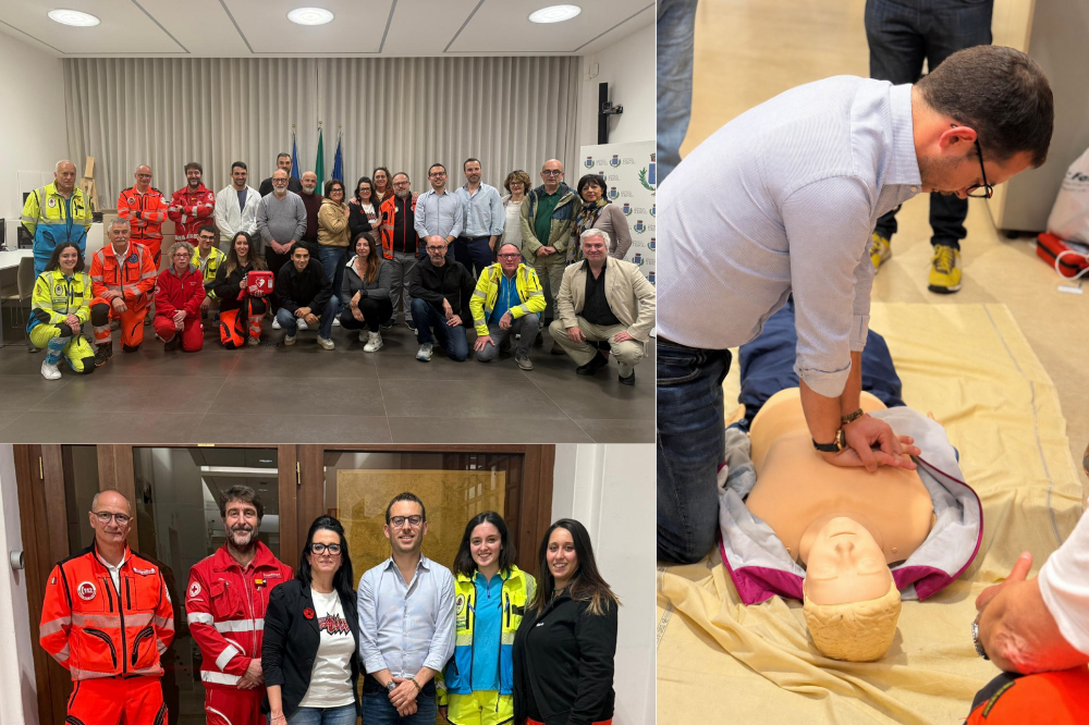 Defibrillatori e primo soccorso: sindaco, giunta e consiglieri a lezione di massaggio cardiaco e DAE