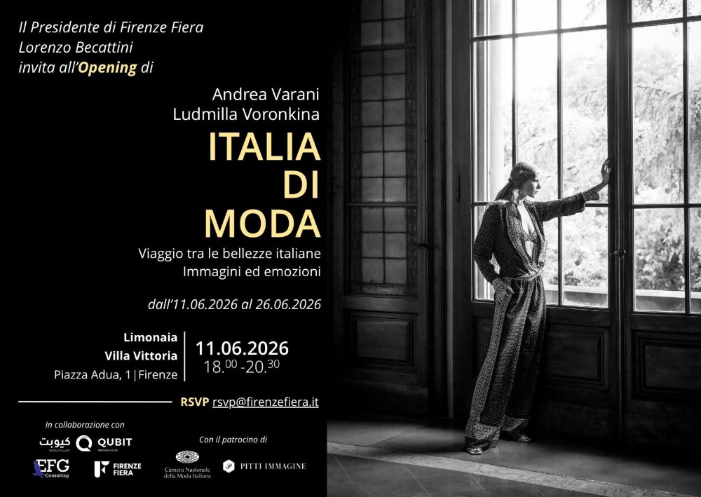 Dall’11 al 28 giugno a Firenze, alla Limonaia di Villa Vittoria la mostra “Italia di Moda” di Andrea Varani