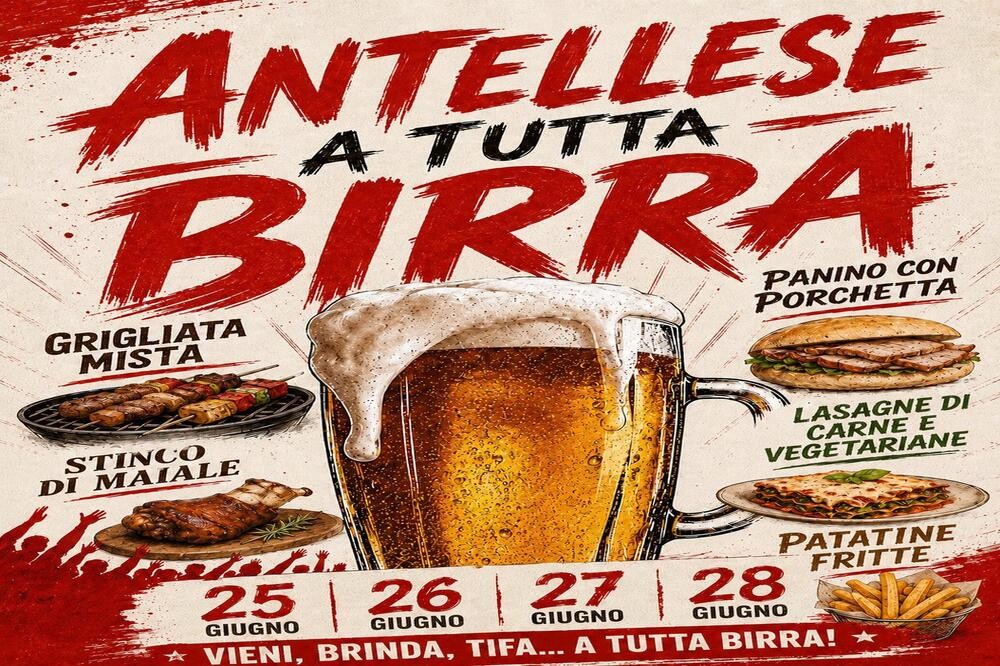Antellese a tutta birra: quattro giorni di festa, grande cucina e tifo al campo sportivo