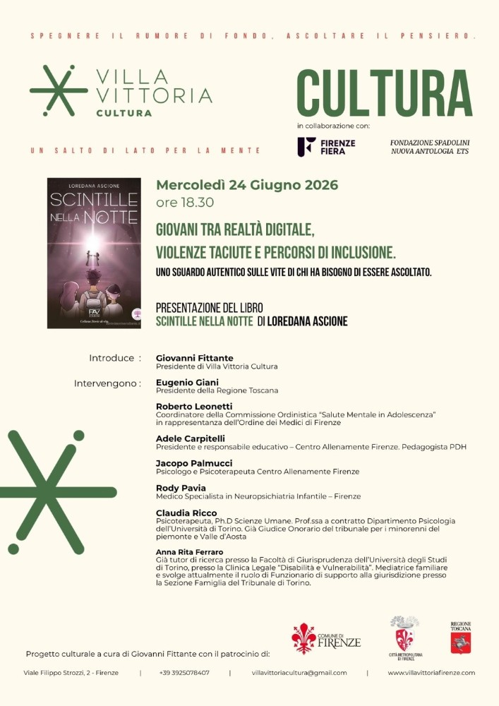 San Giovanni a Villa Vittoria Cultura, si presenta il libro “Scintille nella notte” di Loredana Ascione