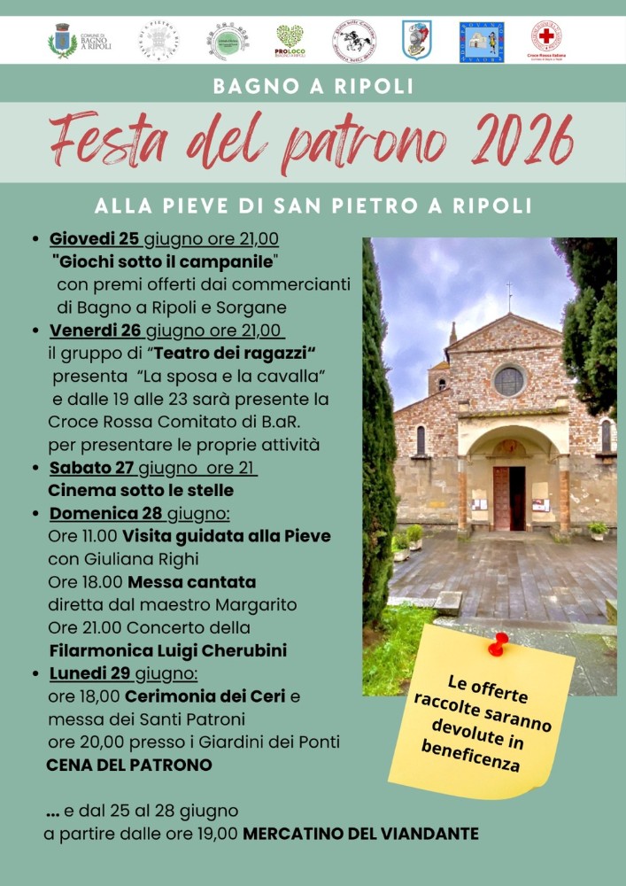 Festa del Patrono: dalla cena collettiva al cinema sotto le stelle una settimana di iniziative tra socialità e solidarietà