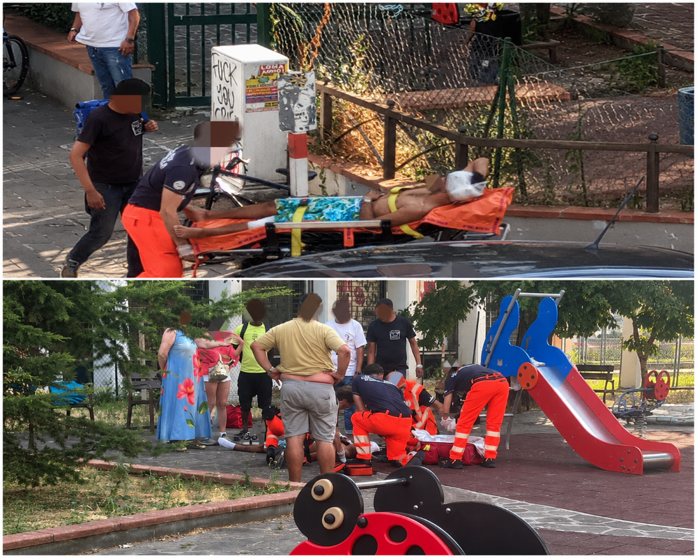 Rissa con bottiglie rotte a San Jacopino, due feriti ai giardini di via Galliano