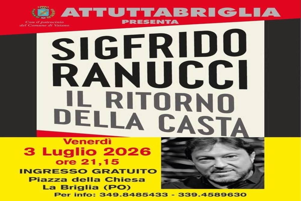 Vaiano, Sigfrido Ranucci presenta 