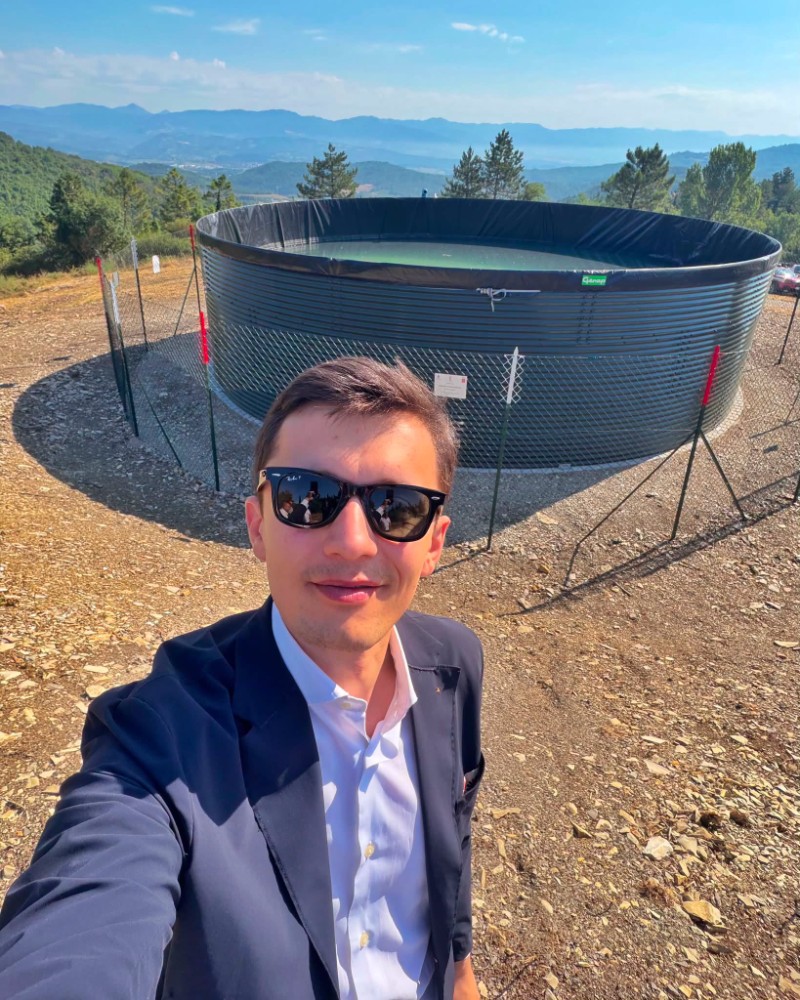 Inaugurato a Calenzano un nuovo serbatoio idrico per l'antincendio boschivo