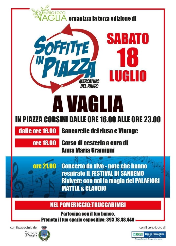 Torna 'Soffitte in Piazza': a Vaglia una giornata dedicata al riuso e al vintage