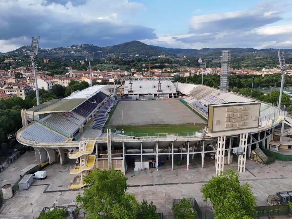 Franchi, lavori in accelerazione: obiettivo Coppa Italia ed Euro 2032