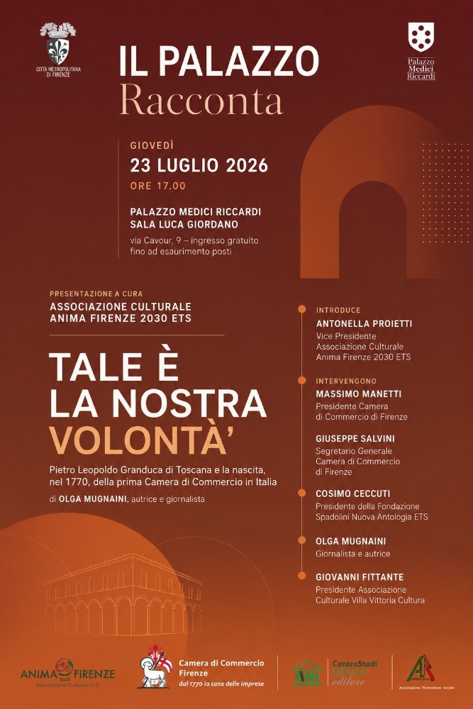A Palazzo Medici Riccardi la presentazione del libro 
