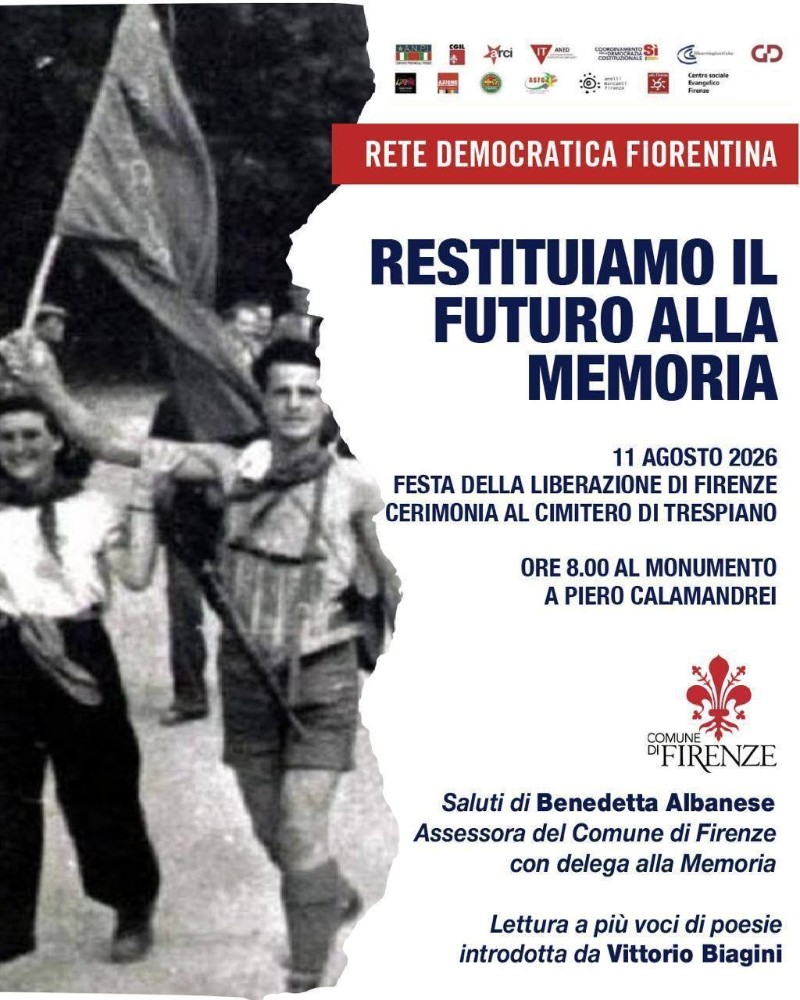 Liberazione di Firenze, le iniziative dell’11 agosto: dalla Martinella alle cerimonie in città