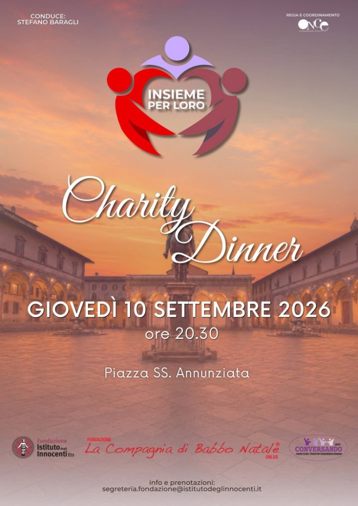 “Insieme per loro”, cena di beneficenza in piazza Santissima Annunziata