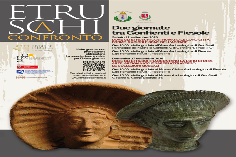 ''Etruschi a confronto'': due giornate tra Gonfienti e Fiesole