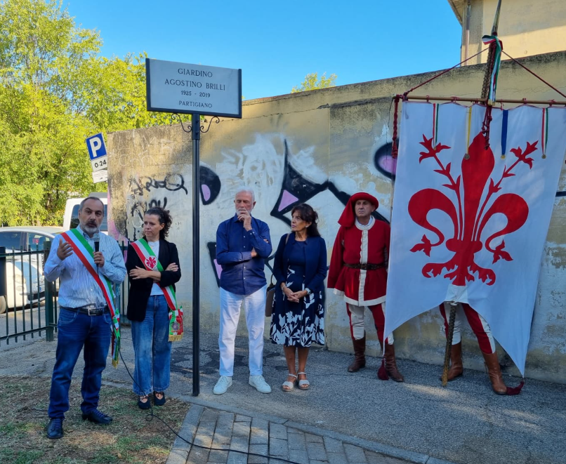 Giardino Agostino Brilli, questa mattina l\'intitolazione al partigiano fiesolano 